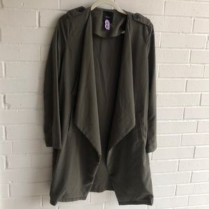 Forever 21 Crepe Open Front Jacket